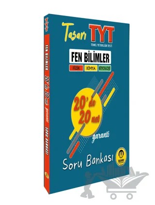 TYT Fen Bilimleri 20'De 20 Net Soru Bankası – Mustafa Tümer, Şükran Koyuncu, Hasan Tanrıverdi – Tasarı Eğitim Yayınları kitap kapağı
