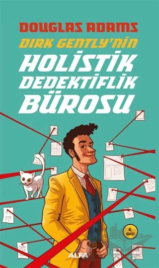 Dirk Gently'nin Holistik Dedektiflik Bürosu – Douglas Adams – Alfa Yayınları kitap kapağı