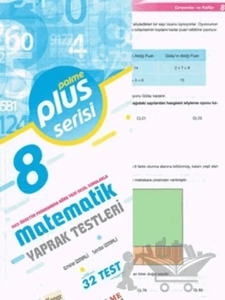 8. Sınıf Plus Serisi Matematik Yaprak Testleri – Kolektif – Palme Yayınları kitap kapağı