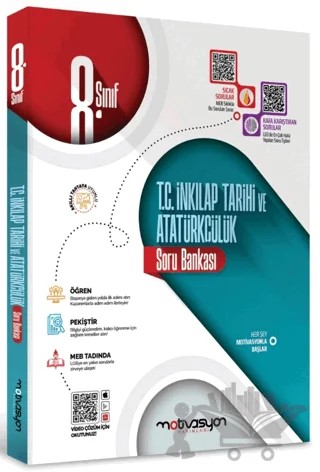 8. Sınıf T.C. İnkılap Tarihi ve Atatürkçülük Soru Bankası – Kolektif – Motivasyon Yayınları kitap kapağı