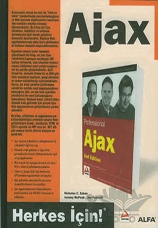 AjaX – Jeremy McPeak, Joe Fawcwtt, Nicholas C. Zakas – Alfa Yayınları kitap kapağı