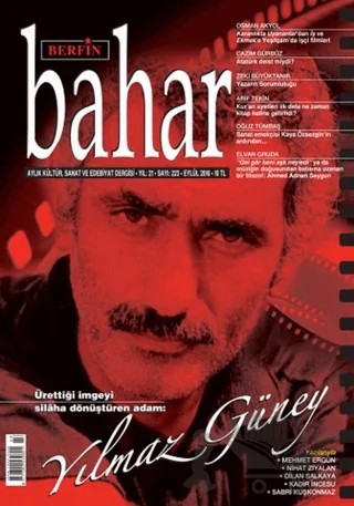 Berfin Bahar Aylık Kültür Sanat ve Edebiyat Dergisi Sayı: 223 Eylül 2016 – Berfin Bahar Dergisi kitap kapağı
