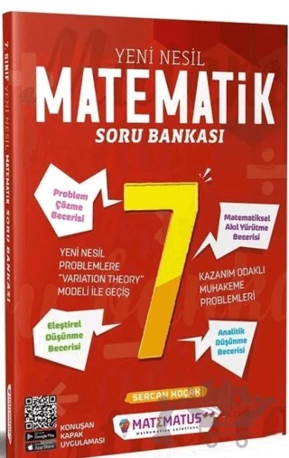 7. Sınıf Yeni Nesil Matematik Soru Bankası – Kolektif – Matematus Yayınları kitap kapağı