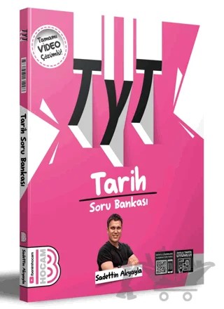 2025 TYT Tarih Tamamı Çözümlü Soru Bankası – Sadettin Akyayla – Benim Hocam Yayınları kitap kapağı
