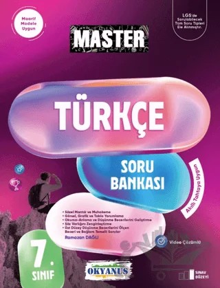 7. Sınıf Master Türkçe Soru Bankası – Ramazan Dağlı – Okyanus Yayınları kitap kapağı