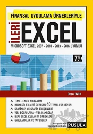 Finansal Uygulama Örnekleriyle İleri Excel – Okan Emir – Pusula Yayıncılık kitap kapağı