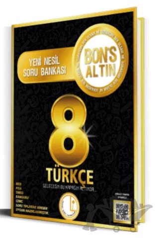 Levent İçöz 8. Sınıf Türkçe Bons Altın Soru Bankası – Kolektif – Bons Yayınları kitap kapağı