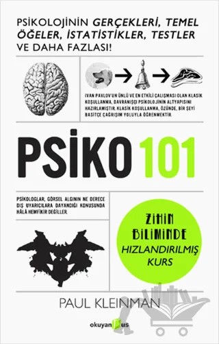 Psiko 101 – Paul Kleinman – Okuyan Us Yayınları kitap kapağı