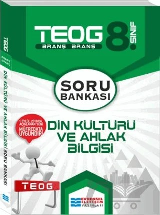 8. Sınıf TEOG Din Kültürü ve Ahlak Bilgisi Soru Bankası – Kolektif – Evrensel İletişim Yayınları kitap kapağı
