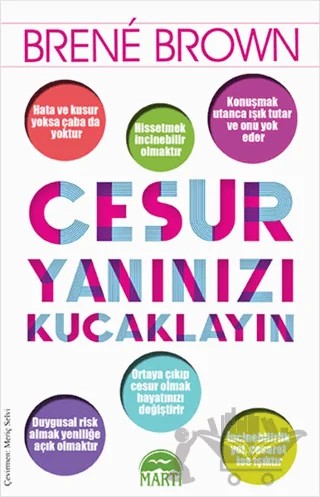 Cesur Yanınızı Kucaklayın – Brene Brown – Martı Yayınları kitap kapağı