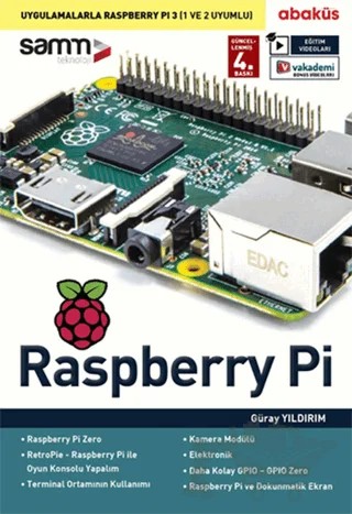 Raspberry Pi (Eğitim Videolu) – Güray Yıldırım – Abaküs Kitap kitap kapağı