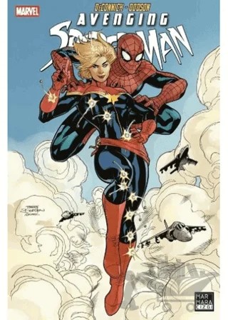 Avenging Spiderman 5 - Captain Marvel – Kelly Sue Deconnick – Marmara Çizgi kitap kapağı