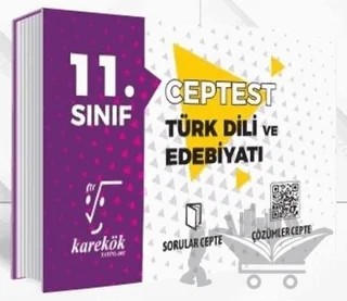 11. Sınıf Türk Dili ve Edebiyatı Cep Test – Kolektif – Karekök Yayıncılık kitap kapağı