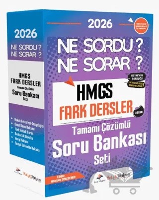Hukuk Atölyesi 2026 HMGS Fark Dersler Ne Sordu Ne Sorar Tamamı Çözümlü Soru Bankası Seti – Okan Yıldırım, Kenan Bulut, Devrim Toklucu, Mustafa Arıkan, Mustafa Dinçdemir – Dizgi Kitap kitap kapağı