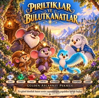 Pırıltıklar ve Bulutkanatlar – Gülden Arslanbay Pekmen – Arkhe Yayınları kitap kapağı