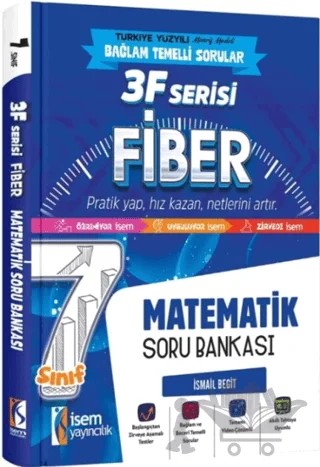 7. Sınıf Matematik 3F Fiber Soru Bankası – İsmail Begit – İSEM Yayıncılık kitap kapağı