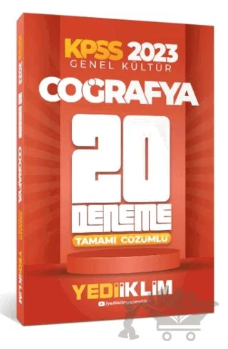 2023 KPSS Genel Kültür Coğrafya Tamamı Çözümlü 20 Deneme – Kolektif – Yediiklim Yayınları kitap kapağı