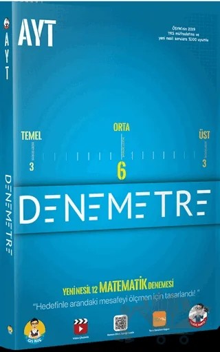 AYT Denemetre - Yeni nesil 12 Matematik Denemesi – Kolektif – Tonguç Akademi kitap kapağı