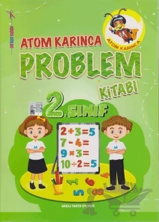Atom Karınca 2. Sınıf Problemler Kitabı – Ahmet Çelikkol – Atom Karınca Yayınları kitap kapağı