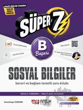 7. Sınıf Sosyal Bilgiler B Beceri ve Bağlam Temelli Soru Kitabı – Deniz Engin Özdemir – Nitelik Yayınları kitap kapağı