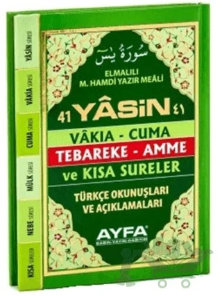 048 Üçlü Yasin - Cep Boy – Elmalılı Muhammed Hamdi Yazır – Ayfa Basın Yayın kitap kapağı