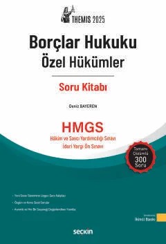 THEMIS –Borçlar Hukuku Özel Hükümler Soru Kitabı – Deniz Bayeren – Seçkin Yayıncılık kitap kapağı
