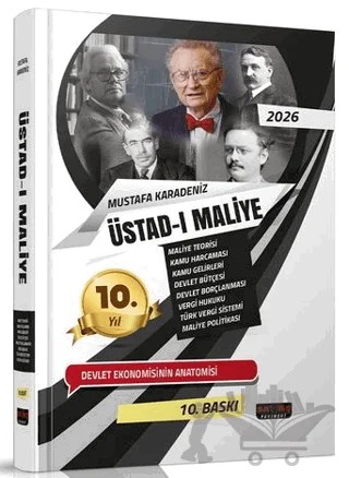 2026 Üstadı Maliye Konu Anlatımı – Mustafa Karadeniz – Savaş Yayınevi kitap kapağı
