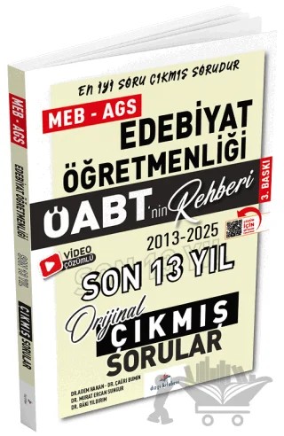 2026 ÖABT MEB-AGS nin Rehberi Türk Dili ve Edebiyatı Öğretmenliği Çıkmış Sorular Son 13 Yıl Çözümlü – Adem Hakan, Hasan Kaptan, Murat Ercan Sungur – Dizgi Kitap kitap kapağı