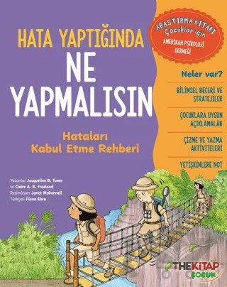 Hata Yaptığında Ne Yapmalısın Hataları Kabul Etme Rehberi – Jacqueline B. Toner, Claire A. B Freeland – The Kitap Çocuk kitap kapağı