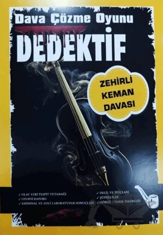 Dedektif Dava Çözme Oyunu - Zehirli Keman Davası – Kolektif – MT Dedektiflik kitap kapağı