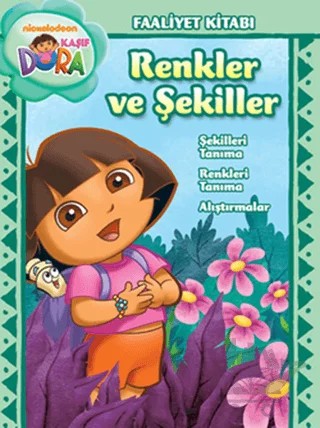 Kaşif Dora - Renkler ve Şekiller – Kolektif – Doğan Egmont Yayıncılık kitap kapağı