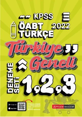 2022 KPSS ÖABT Türkçe 1-2-3 (3'lü Deneme) – Kolektif – Pegem Akademi Yayıncılık kitap kapağı