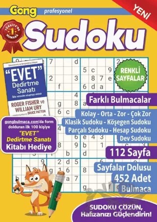 Gong Profesyonel Sudoku 22 – Bertan Kodamanoğlu – Maxi Yayıncılık kitap kapağı