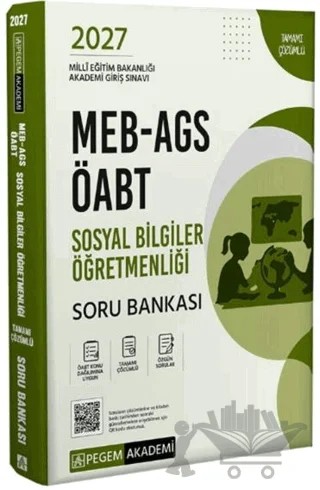 2027 MEB AGS ÖABT Sosyal Bilgiler Öğretmenliği Soru Bankası – Kolektif – Pegem Akademi Yayıncılık kitap kapağı