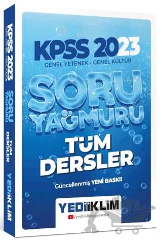 2023 KPSS Genel Yetenek Genel Kültür Tüm Dersler Soru Yağmuru – Kolektif – Yediiklim Yayınları kitap kapağı