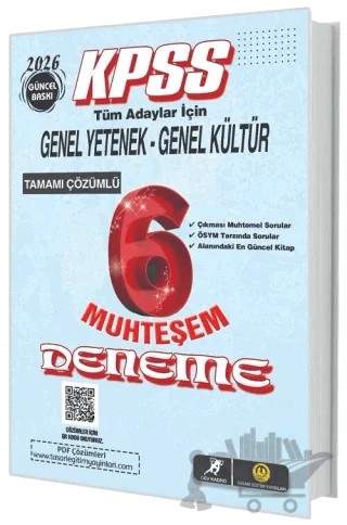 2026 KPSS Genel Yetenek Genel Kültür Muhteşem 6 Deneme Çözümlü – Kolektif – Tasarı Eğitim Yayınları kitap kapağı