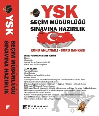 YSK Seçim Müdürlüğü Sınavına Hazırlık Konu Anlatımlı Soru Bankası – Ferhat Kasap, Müslüm Deniz Alagöz, Songül Gültekin, Uğur Akan – Karahan Kitabevi kitap kapağı