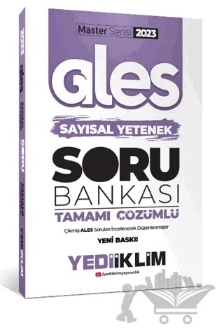 2023 Master Serisi Ales Sayısal Yetenek Tamamı Çözümlü Soru Bankası – Kolektif – Yediiklim Yayınları kitap kapağı