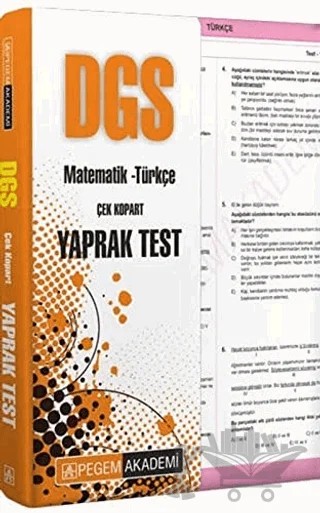 2022 DGS Çek Kopar Yaprak Test – Kolektif – Pegem Akademi Yayıncılık kitap kapağı