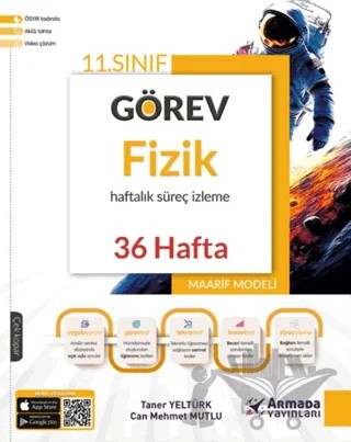 11. Sınıf Fizik Görev Haftalık Süreç İzleme Kitabı (36 Hafta) – Taner Yeltürk, Can Mehmet Mutlu – Armada Yayınları kitap kapağı