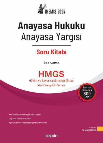 THEMIS – Anayasa Hukuku – Anayasa Yargısı Soru Kitabı – Ümit Kaymak – Seçkin Yayıncılık kitap kapağı