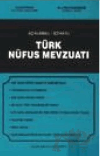 Türk Nüfus Mevzuatı Ve Nüfus Davaları – Ayhan Karapınar – Çağlayan Kitabevi kitap kapağı