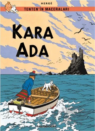 Tenten’in Maceraları Kara Ada – Herge – Mandolin Yayınları kitap kapağı
