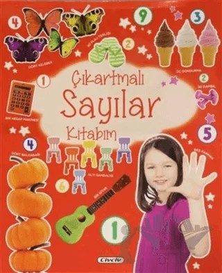 Çıkartmalı Sayılar Kitabım – Kolektif – Civciv kitap kapağı