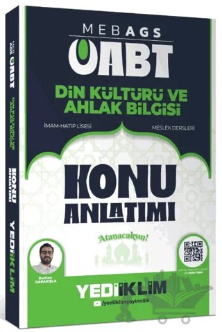 2026 MEB AGS ÖABT Din Kültürü ve Ahlak Bilgisi Konu Anlatımı – Burhan Karakışla – Yediiklim Yayınları kitap kapağı