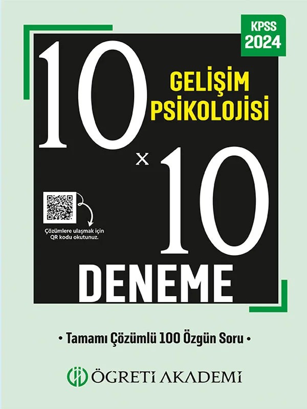 Öğreti Akademi 2024 Kpss Eğitim Bilimleri 10x10 Gelişim Psikolojisi Deneme – Öğreti Akademi kitap kapağı