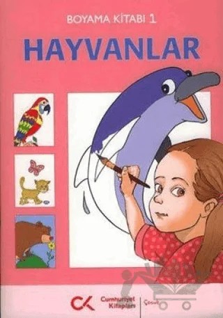 Hayvanlar Boyama Kitabı 1 – Zafer Temoçin – Cumhuriyet Kitapları kitap kapağı