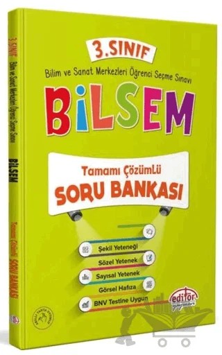 3. Sınıf Bilsem Çözümlü Soru Bankası – Kolektif – Editör Yayınevi kitap kapağı