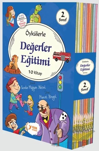 2. Sınıflar İçin Öykülerle Değerler Eğitimi Seti (10 Kitap Takım) – Kolektif – Yuva Yayınları kitap kapağı