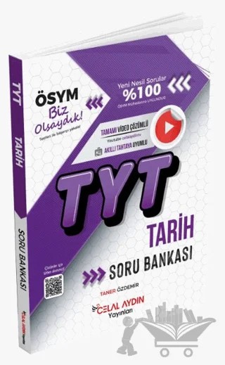 YKS TYT Tarih Soru Bankası – Taner Özdemir – Celal Aydın Yayınları kitap kapağı